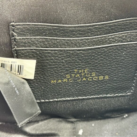 🆕 THE MARC JACOBS 🧿 NWT The Status Round Crossbody, Black - Picture 8 of 15